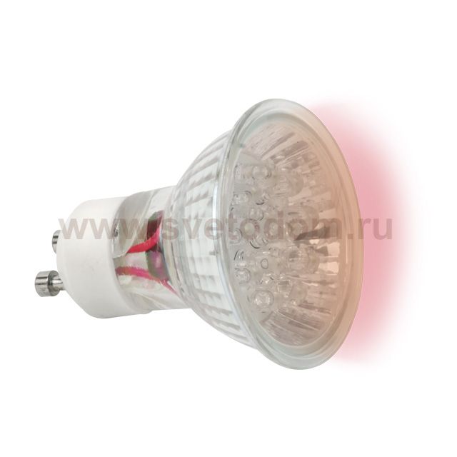 Лампочка gu10 светодиодная красная Kanlux LED20 GU10-RE (12624)