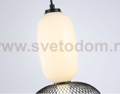 LH11007 BK/FR черный/белый матовый 15W 3000K D220*350