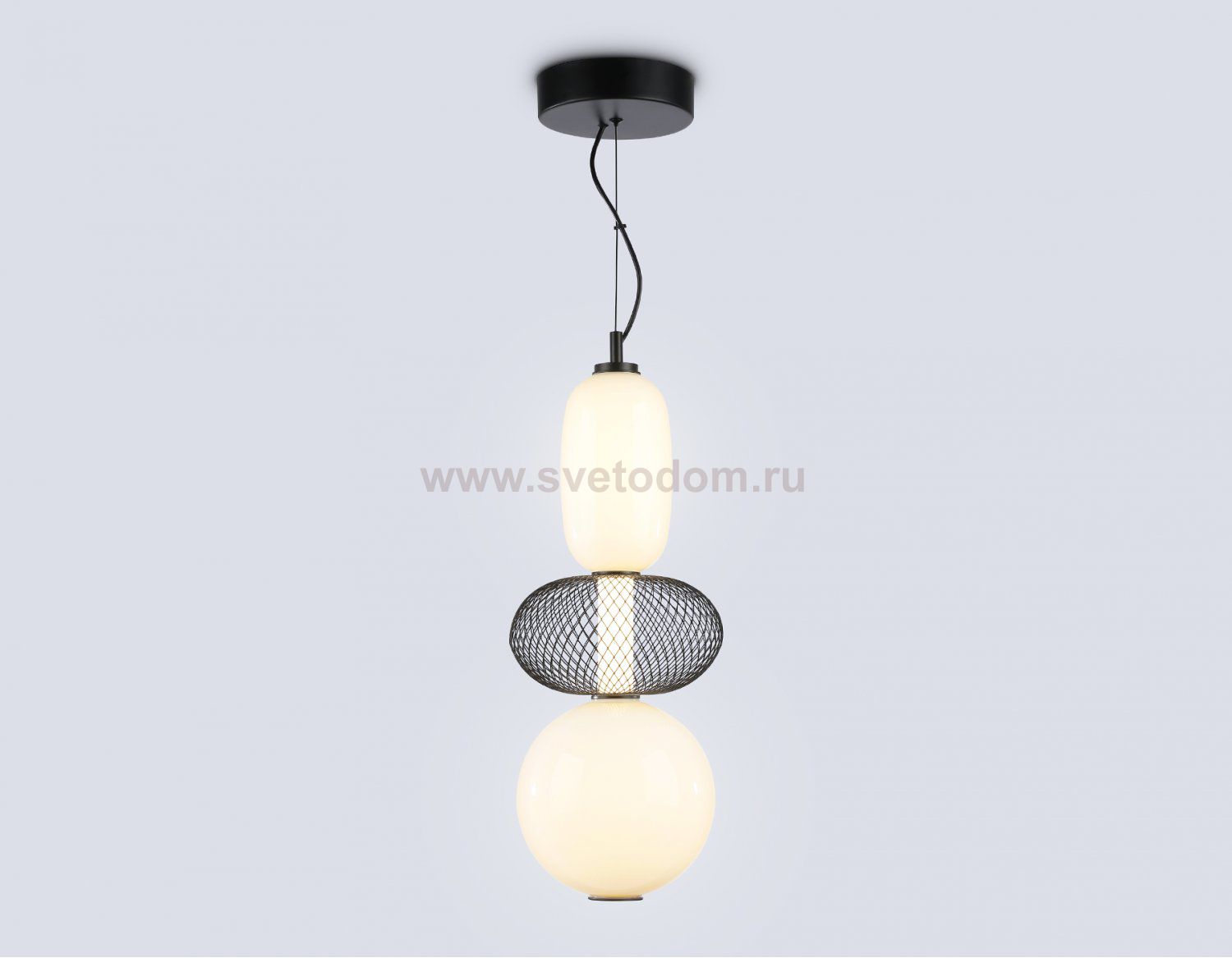 LH11008 BK/FR черный/белый матовый 24W 3000K D220*570