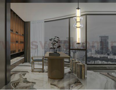 LH11021 BK/SM черный/дымчатый 17W 3000K D120*435