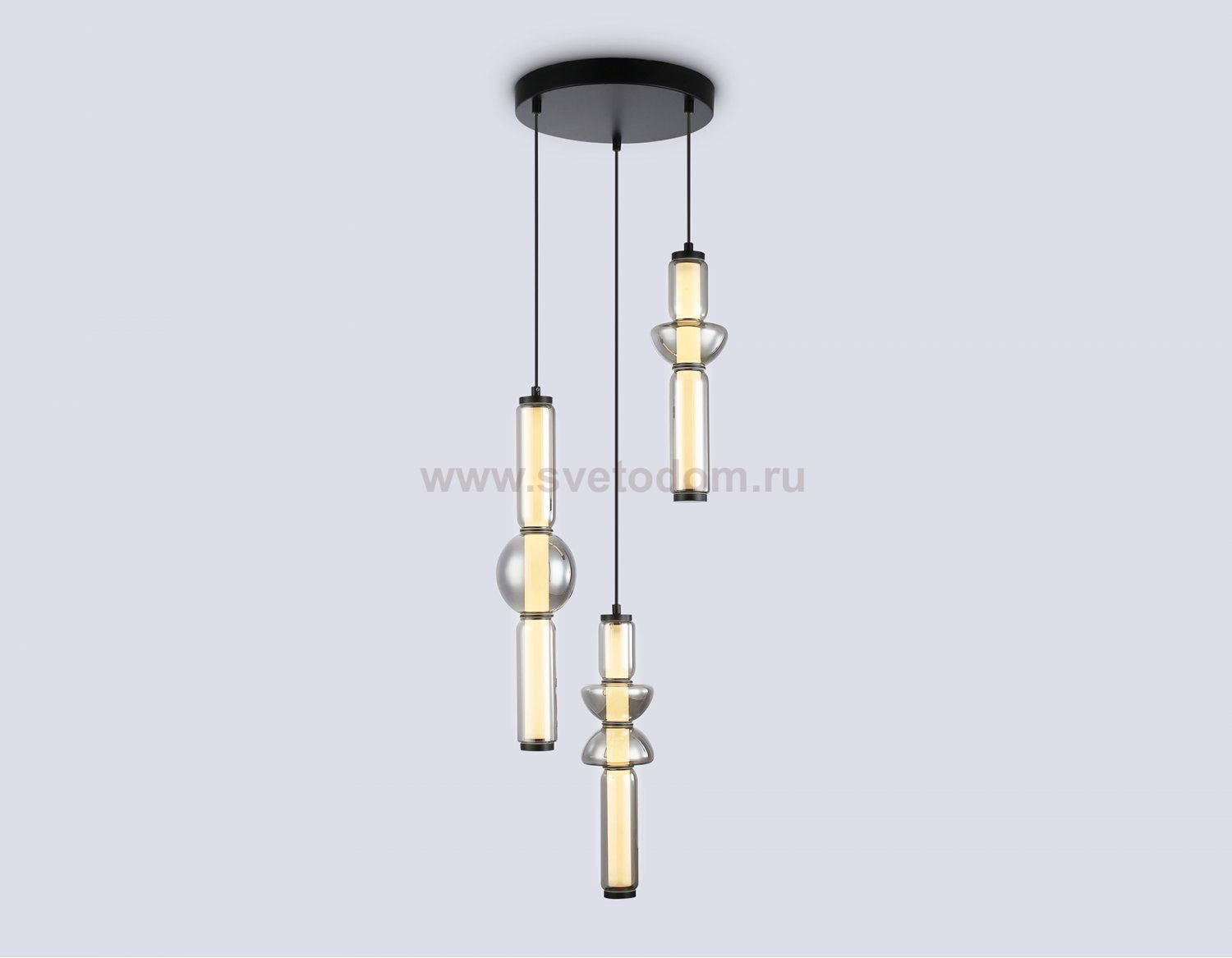 LH11026/3 BK/SM черный/дымчатый 40W 3000K D380*1720