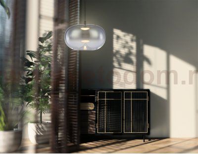 LH11082 BK/SM черный/дымчатый 4W 3000K D180*130