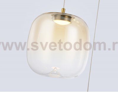 LH11105/3 BS/TI латунь/янтарь 12W 3000K D350*1505