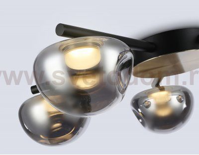 LH12009/5 BK/GD/SM черный/золото/дымчатый 30W 3000K D790*180