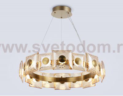 LH31027 BS/TI латунь/янтарь 72W 3000K D700*150