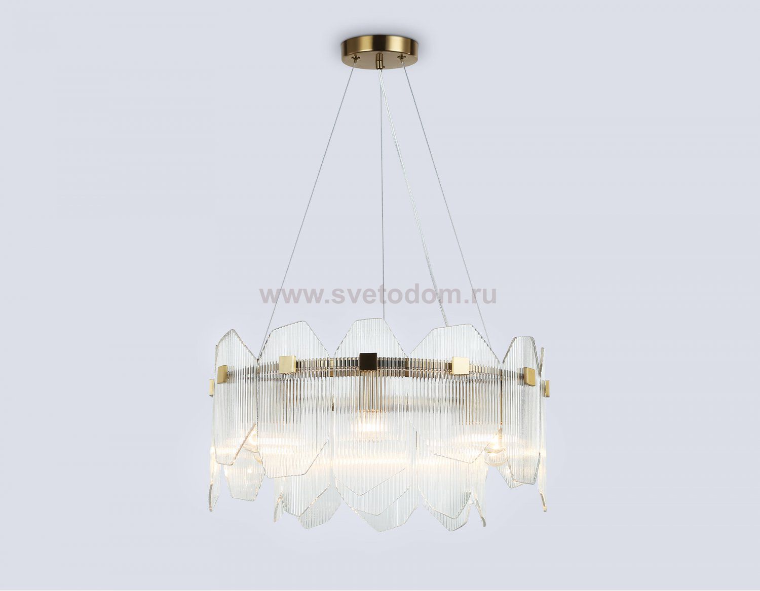 LH31251/6 BS/CL латунь/прозрачный E14*6 max 40W D510*270