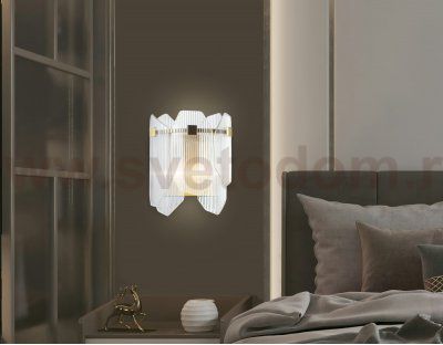 LH31257/2 BS/CL латунь/прозрачный E14*2 max 40W 220*150*270