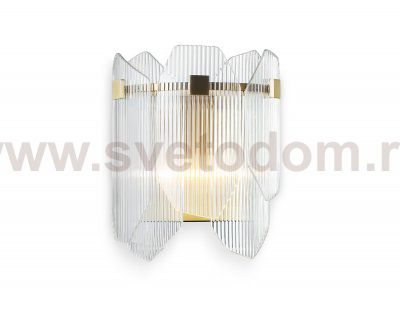 LH31257/2 BS/CL латунь/прозрачный E14*2 max 40W 220*150*270