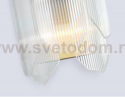 LH31257/2 BS/CL латунь/прозрачный E14*2 max 40W 220*150*270