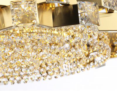 LH41003/12 BS/CL латунь/прозрачный E14*12 max 40W D540*290