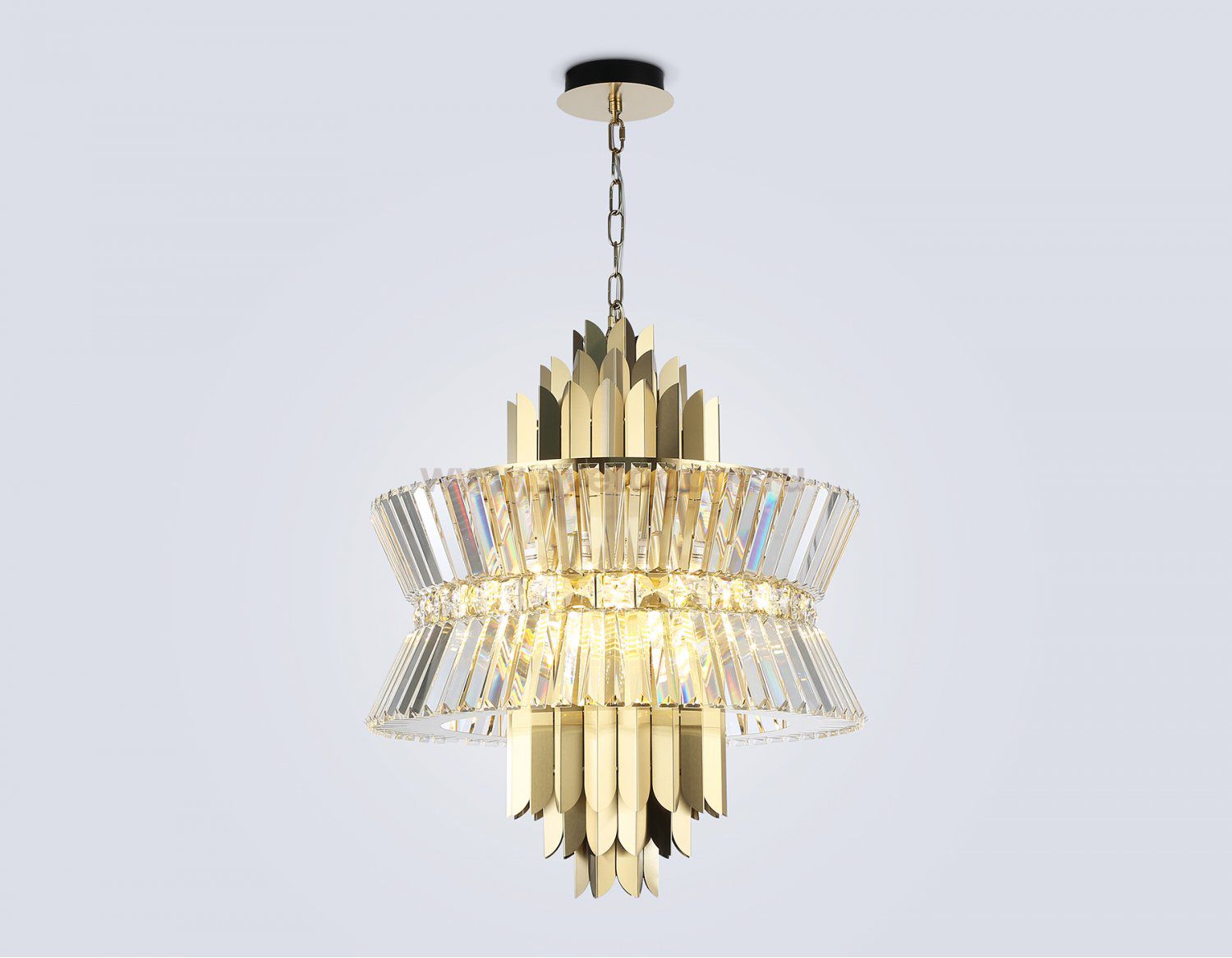 LH41017/12 BS/CL латунь/прозрачный E14*12 max 40W D560*660