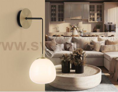 LH51005 SGD/BK/FR золотой песок/черный/белый матовый G9 max 28W 130*200*400