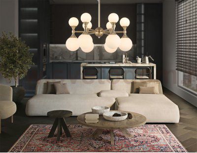 LH51050/12 GD/FR золото/белый матовый G9*12 max 28W D550*450