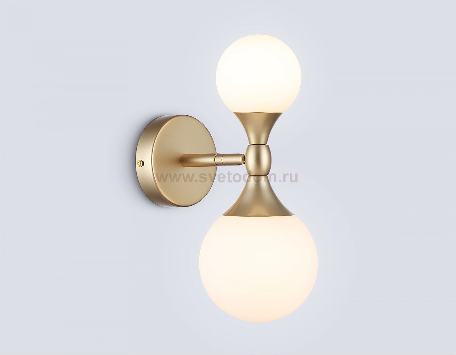 LH51053/2 GD/FR золото/белый матовый G9*2 max 28W 120*195*300