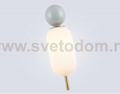 LH53101 BS/GR/FR латунь/серый/белый матовый G9 max 28W D100*330