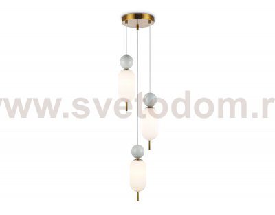 LH53102/3 BS/GR/FR латунь/серый/белый матовый G9*3 max 28W D260*1525