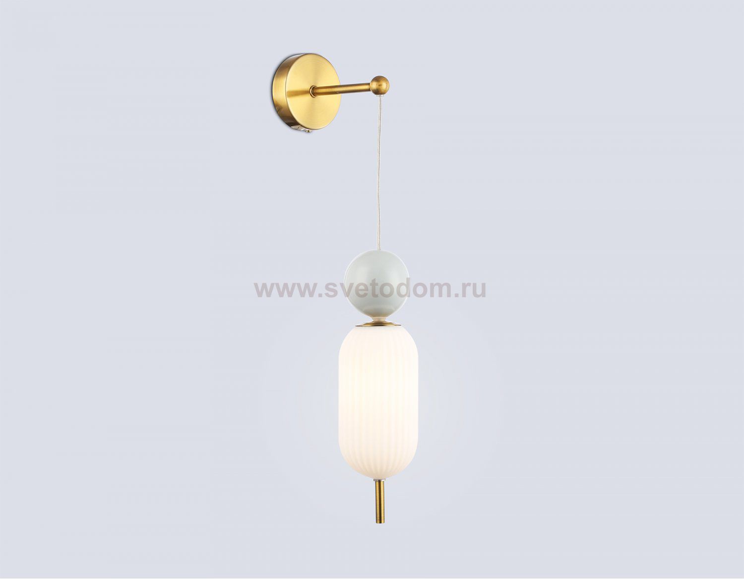 LH53108 BS/GR/FR латунь/серый/белый матовый G9 max 28W 100*200*570