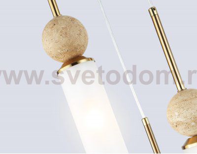 LH53257/3 BS/FR латунь/белый матовый E14*3 max 40W D230*1000