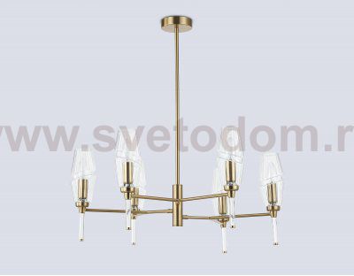 LH55201/6 BS/CL латунь/прозрачный E14*6 max 40W D660*520