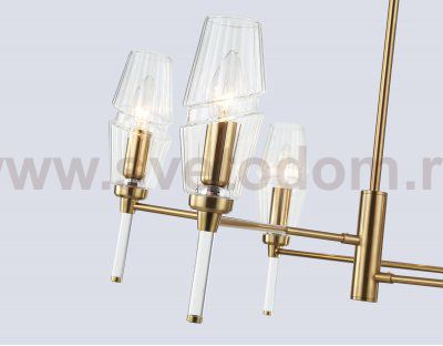 LH55201/6 BS/CL латунь/прозрачный E14*6 max 40W D660*520