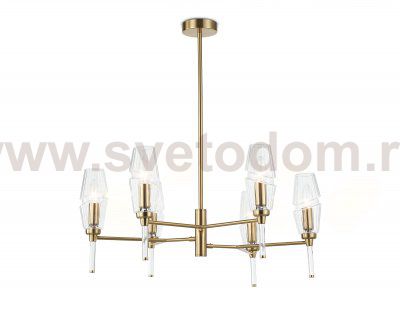 LH55201/6 BS/CL латунь/прозрачный E14*6 max 40W D660*520