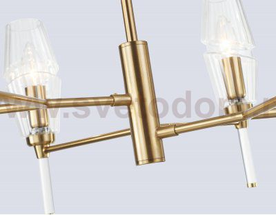 LH55201/6 BS/CL латунь/прозрачный E14*6 max 40W D660*520