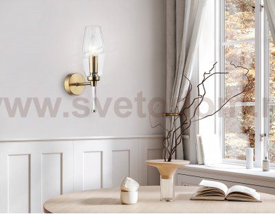 LH55204 BS/CL латунь/прозрачный E14 max 40W 150*80*280