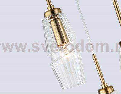 LH55210/3 BS/CL латунь/прозрачный E14*3 max 40W D240*470