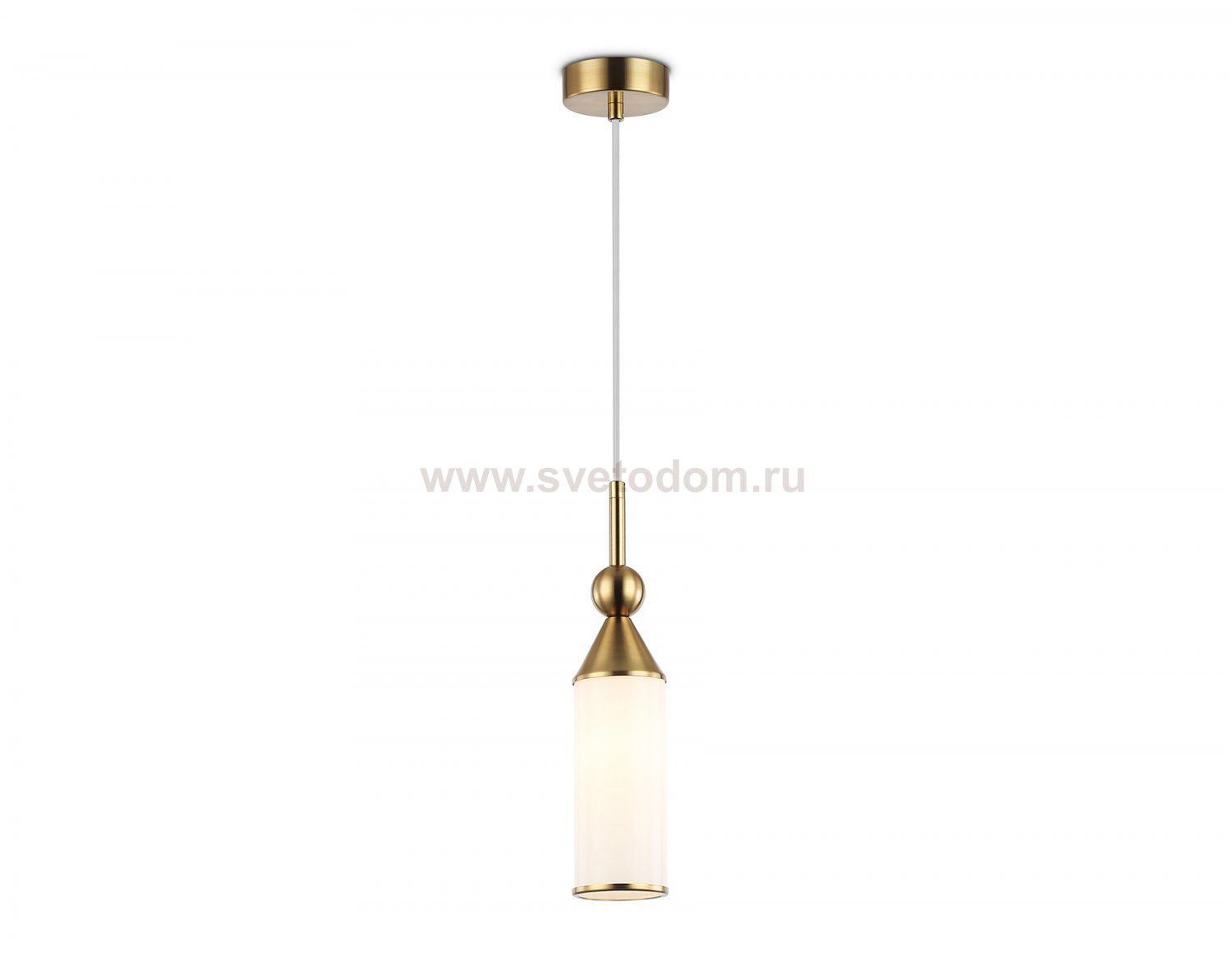 Подвесной светильник Ambrella LH55271 BS/FR латунь/белый матовый E14 max 40W D65*1500