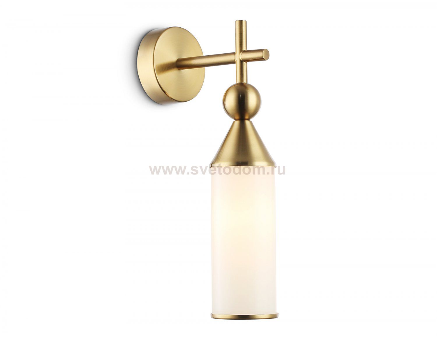 Настенный светильник Ambrella LH55280 BS/FR латунь/белый матовый E14 max 40W 140*80*310