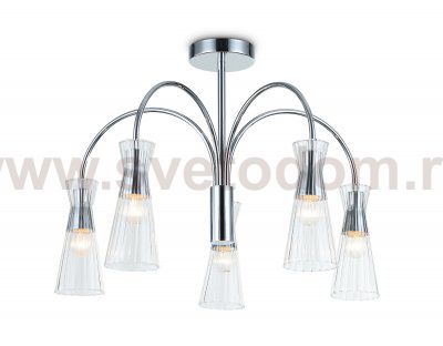 LH55651/5 СH/CL хром/прозрачный E14*5 max 40W D600*440