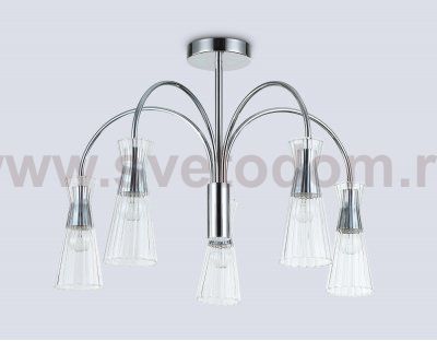 LH55651/5 СH/CL хром/прозрачный E14*5 max 40W D600*440