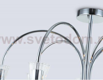 LH55653/7 СH/CL хром/прозрачный E14*7 max 40W D745*460