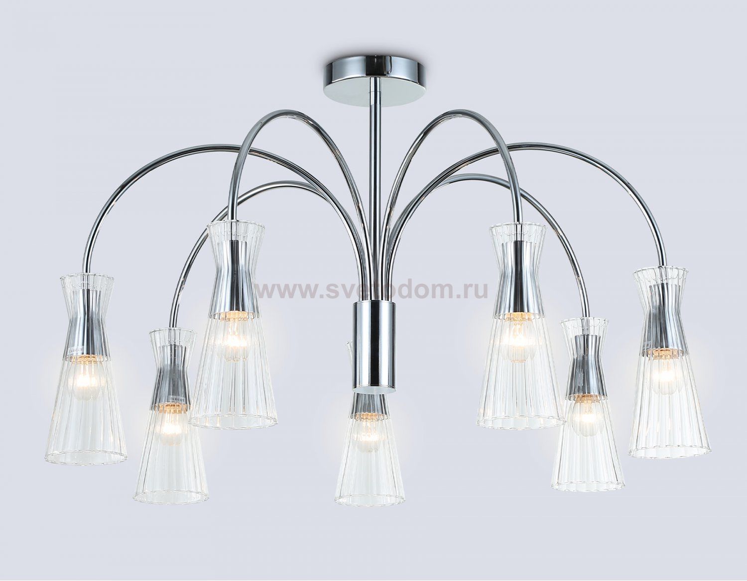 LH55653/7 СH/CL хром/прозрачный E14*7 max 40W D745*460