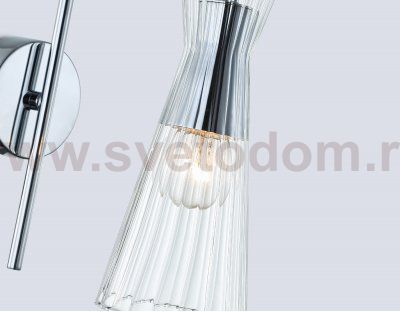 LH55655 СH/CL хром/прозрачный E14 max 40W 220*90*300