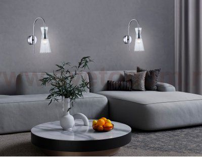 LH55655 СH/CL хром/прозрачный E14 max 40W 220*90*300