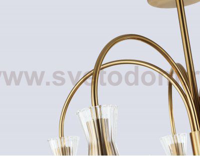 LH55701/5 BS/CL латунь/прозрачный E14*5 max 40W D600*440