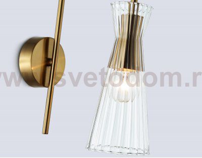 LH55705 BS/CL латунь/прозрачный E14 max 40W 220*90*300