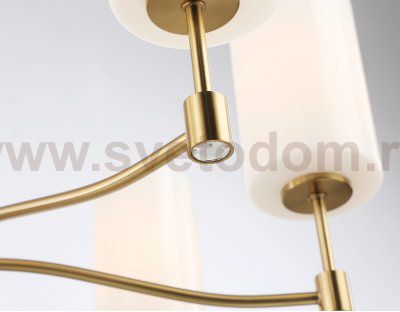 Подвесная люстра Ambrella LH56053/7 BS/FR латунь/белый матовый E14*7 max 40W D680*950