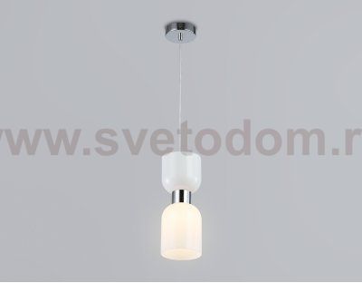 Подвесной светильник Ambrella LH56081 СH/FR хром/белый матовый E14 max 60W D120*1500