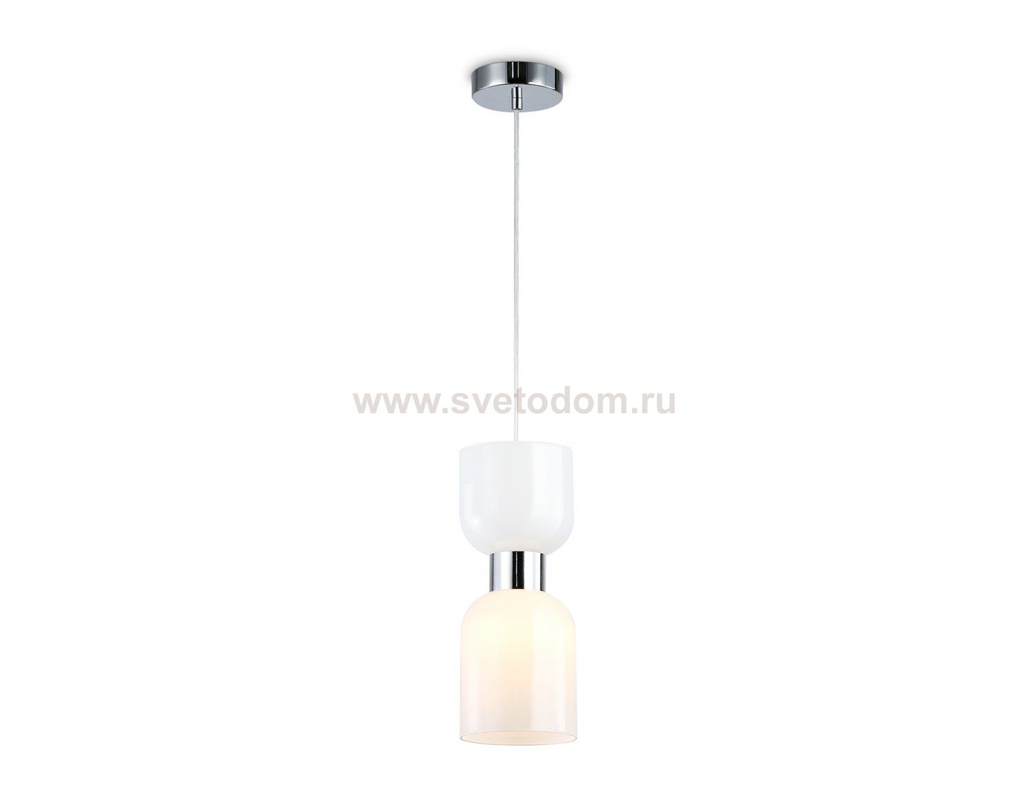 Подвесной светильник Ambrella LH56081 СH/FR хром/белый матовый E14 max 60W D120*1500