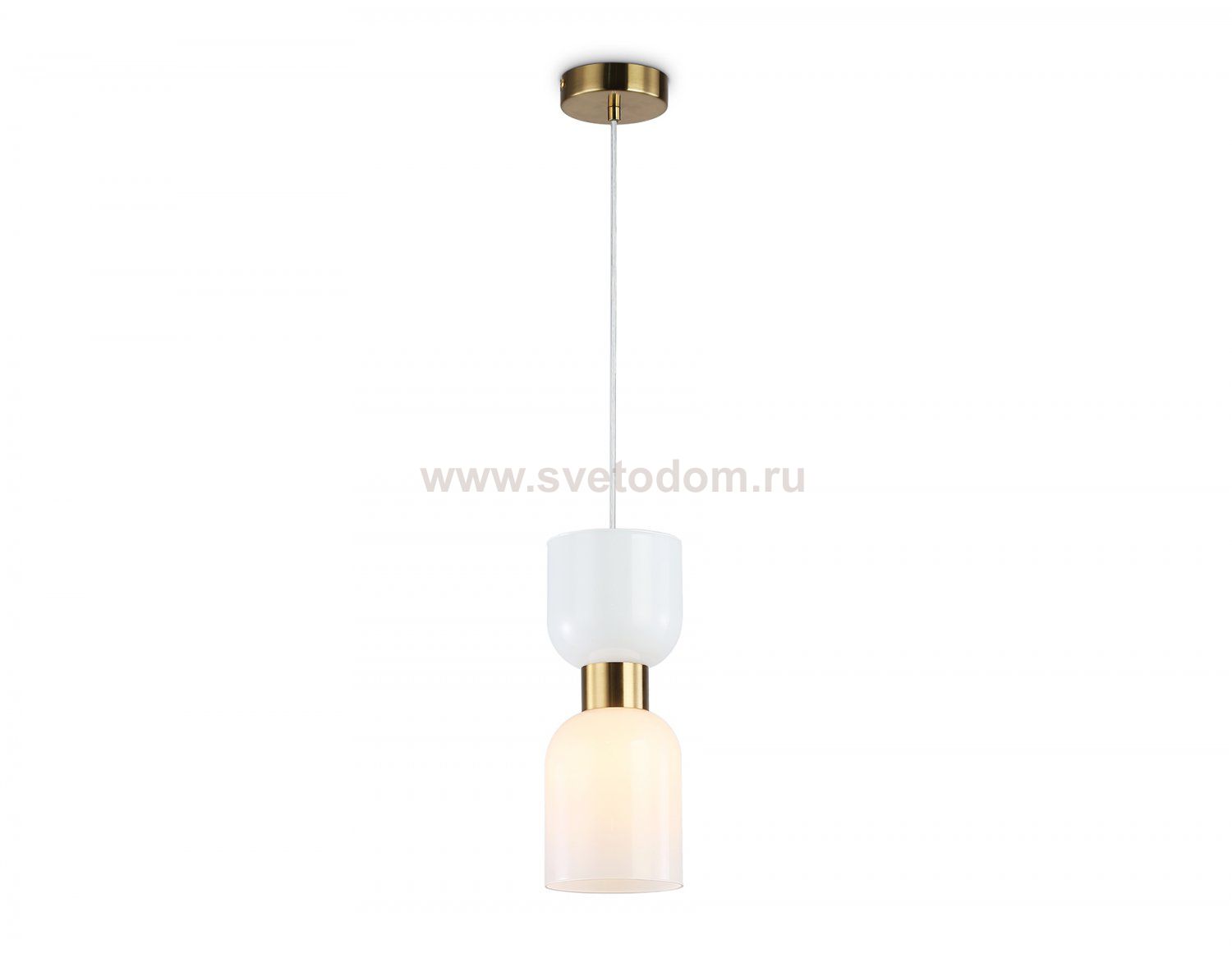 Подвесной светильник Ambrella LH56091 BS/FR латунь/белый матовый E14 max 60W D120*1500