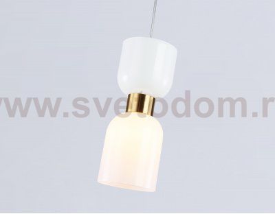 Подвесной светильник Ambrella LH56091 BS/FR латунь/белый матовый E14 max 60W D120*1500