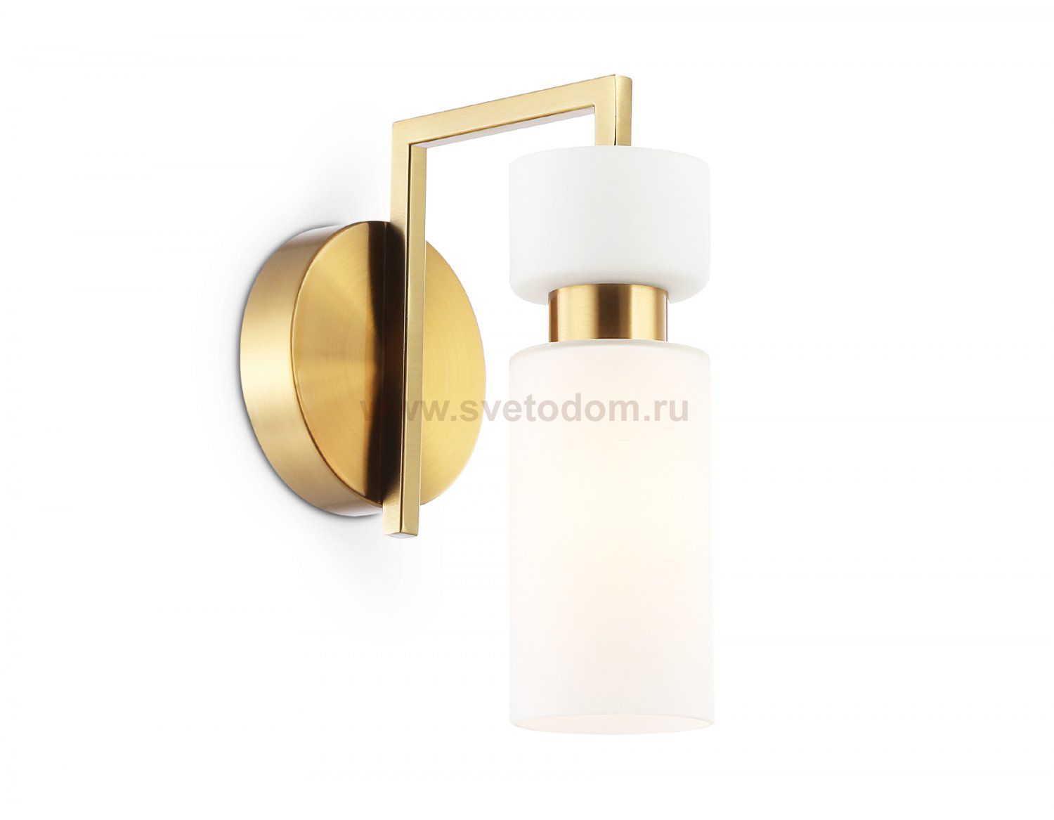 Настенный светильник Ambrella LH56130 BS/FR латунь/белый матовый E14 max 40W 150*100*210