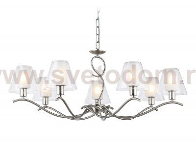 Подвесная люстра Ambrella LH57083/7 SN/FR никель/белый матовый E14/7 max 40W D840*790