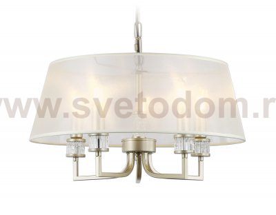 Подвесная люстра с абажуром Ambrella LH71211/5 CGD золото E14/5 max 40W D500*700