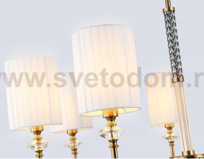 LH71503/7 BS/FR латунь/белый матовый E14*7 max 40W D840*640