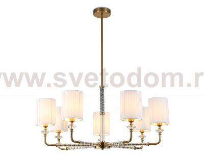 LH71503/7 BS/FR латунь/белый матовый E14*7 max 40W D840*640