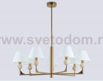LH75162/7 BS/FR латунь/белый матовый E14*7 max 40W D890*580