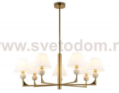 LH75162/7 BS/FR латунь/белый матовый E14*7 max 40W D890*580